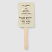 アールヌーボー金ゴールドボ結婚タニカル ハンドファン (裏面)