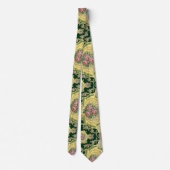 アールヌーボー金属金ゴールド企業の装 ネクタイ (裏面)