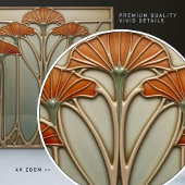 アールヌーボー開花[セット1/4枚] タイル