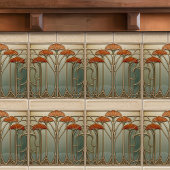 アールヌーボー開花[セット2/4枚] タイル