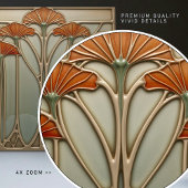 アールヌーボー開花[セット2/4枚] タイル