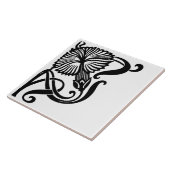 アールヌーボー陶磁器タイル タイル (側面)