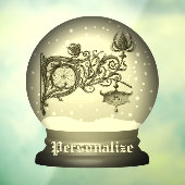 アールヌーボー雪球体 ウィンドウサイン (シート3)