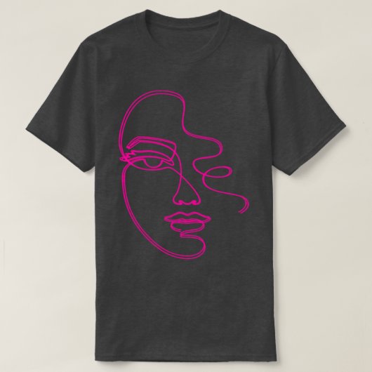 アールヌーボー顔 Tシャツ (デザイン正面)
