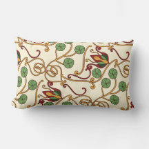 アールヌーボー風の花柄デザイン