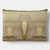 アールヌーボー高い花瓶フラワーインセッ結婚トブライド アクセサリーポーチ (正面)