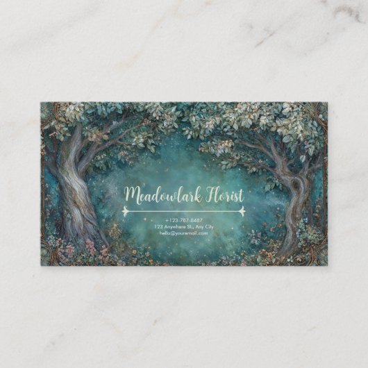 アールヌーボー魅惑の森 名刺 (正面)