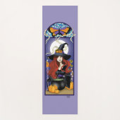 アールヌーボー魔女パープル ヨガマット (正面)