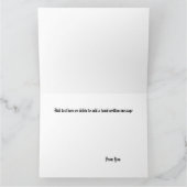 アールヌーボー魔女フクロウ猫ハロウィン カード (内部)