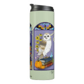 アールヌーボー魔女フクロウ猫ハロウィン タンブラー (回転右)