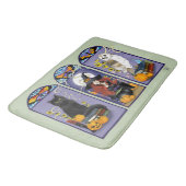 アールヌーボー魔女フクロウ猫ハロウィン バスマット (アングル)