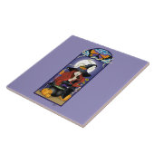 アールヌーボー魔女 タイル (側面)