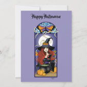 アールヌーボー魔女 招待状 (裏面)