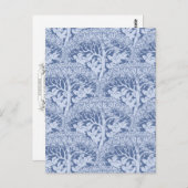 アールヌーボー鳥と木の絵葉書 ポストカード (正面/裏面)