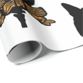 アールヌーボー黒猫の包装紙ハロウィン ラッピングペーパー (ロールコーナー)