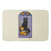 アールヌーボー黒猫 バスマット (正面)