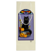 アールヌーボー黒猫 ワインギフトバッグ (裏面)