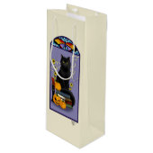 アールヌーボー黒猫 ワインギフトバッグ (正面アングル)