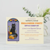 アールヌーボー黒猫 招待状 (スタンド正面)