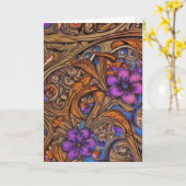 アールヌーボー17グリーティングカー空白のド カード (黄色い花)