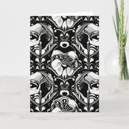 アールヌーボー18グリーティングカー空白のド カード