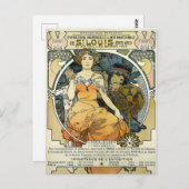 アールヌーボー1904ワールドフェアバイアルフォンスミュシャ ポストカード (正面/裏面)