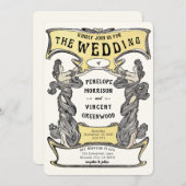 アールヌーボー2結婚女子 招待状 (正面/裏面)