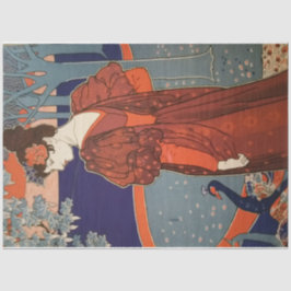 アールヌーボー30女性デコpageティッシュペーパー 薄葉紙