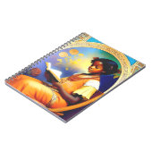 アールヌーボー・アフリカ・ア読メリカの女の子の本 ノートブック (左側)