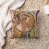 アールヌーボー – アルフォンスミュシャビザンチン クッション (ブランケット)