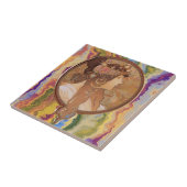 アールヌーボー – アルフォンスミュシャビザンチン タイル (側面)