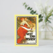 アールヌーボー・アルフォンスミュシャ、イギリスの雑誌 ポストカード (スタンド正面)