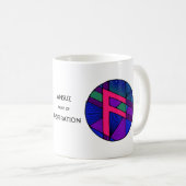 アールヌーボー・アンズ・ルーン・マグ – INSPIRATION! コーヒーマグカップ (正面右)