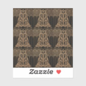 アールヌーボー，アートデコ，ブラック，ブロンエレガントス，シック，パット シール (シート)