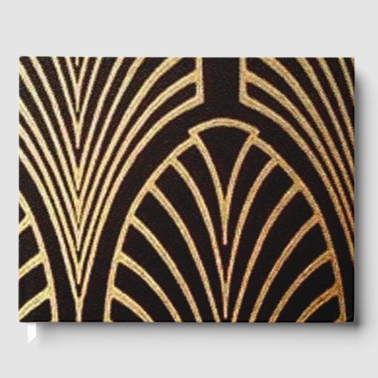 アールヌーボー,アールデコ,ファンパターン,ブロンズ,金ゴールド,bl ゲストブック (正面)