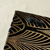 アールヌーボー，アールデコ，ファンパターン，ブロンズ，金ゴールド,bl ビーチタオル (インサイチュ)