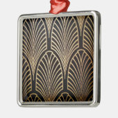 アールヌーボー,アールデコ,ファンパターン,ブロンズ,金ゴールド,bl メタルオーナメント (左)