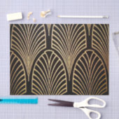 アールヌーボー,アールデコ,ファンパターン,ブロンズ,金ゴールド,bl 薄葉紙 (クラフト)