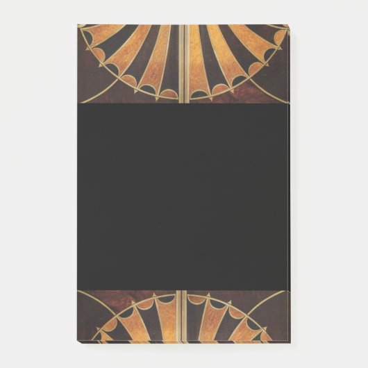 アールヌーボー、アールデコ、ヴィンテージ、数々の木色 ポストイット (正面)