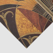 アールヌーボー、アールデコ、ヴィンテージ、数々の木色 薄葉紙 (詳細)