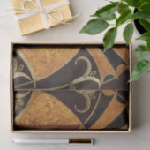 アールヌーボー、アールデコ、ヴィンテージ、数々の木色 薄葉紙 (ギフト)