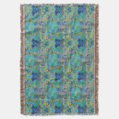 アールヌーボー・ウィリアム・モリス1960年代1970年代モダンレトロ スローブランケット (正面縦)