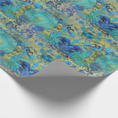 アールヌーボー・ウィリアム・モリス1960年代1970年代モダンレトロ ラッピングペーパー (角)