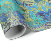 アールヌーボー・ウィリアム・モリス1960年代1970年代モダンレトロ ラッピングペーパー (ロールコーナー)