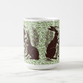 アールヌーボー・ウサギ・ド・モーガン・モリス・ペア コーヒーマグカップ (中央)