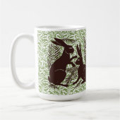 アールヌーボー・ウサギ・ド・モーガン・モリス・ペア コーヒーマグカップ (左)