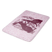 アールヌーボー・ウサギ・ド・モーガン・モリス・ペア バスマット (アングル)