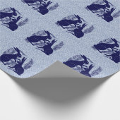 アールヌーボー・ウサギ・ド・モーガン・モリス・ペア ラッピングペーパー (角)