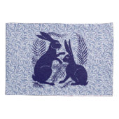 アールヌーボー・ウサギ・ド・モーガン・モリス・ペア 枕カバー (裏面)