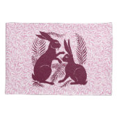 アールヌーボー・ウサギ・ド・モーガン・モリス・ペア 枕カバー (裏面)